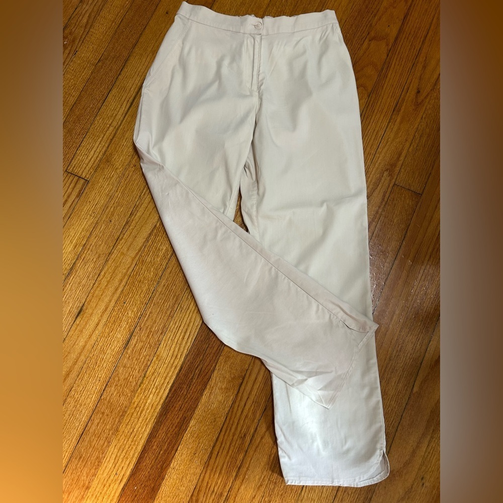 Vilagallo Causal Straight Lightweight Pant Cream Colored 40/Medium/8 US
